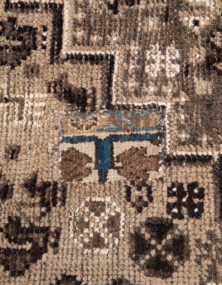 Detail image of 6' 8 x 8' 2  Hand Knotted Ultra Vintage Persian Wool Rug