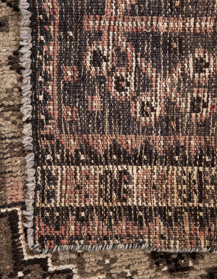 Detail image of 6' 8 x 8' 2  Hand Knotted Ultra Vintage Persian Wool Rug