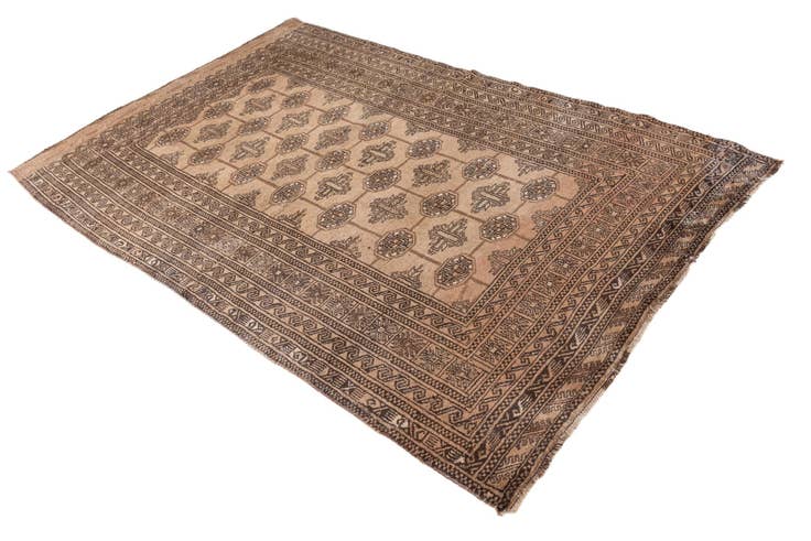 Detail image of 4' 9 x 7' 6 Hand Knotted Ultra Vintage Persian Wool Rug