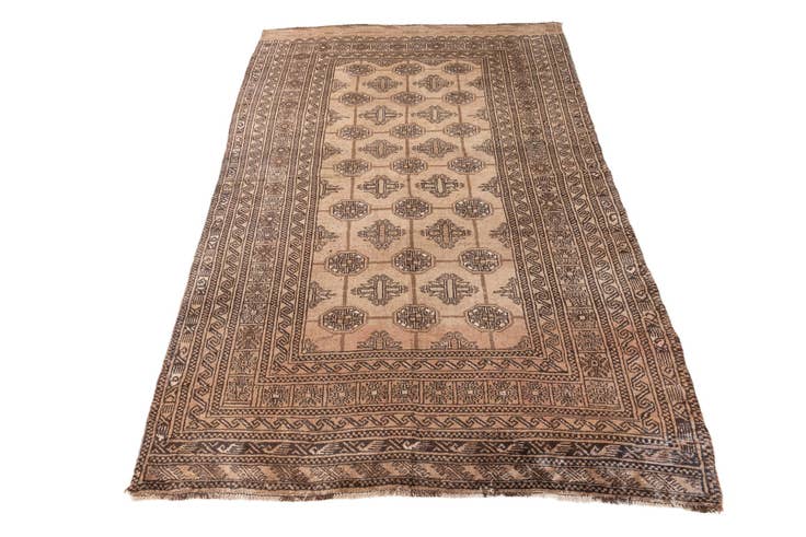 Detail image of 4' 9 x 7' 6 Hand Knotted Ultra Vintage Persian Wool Rug