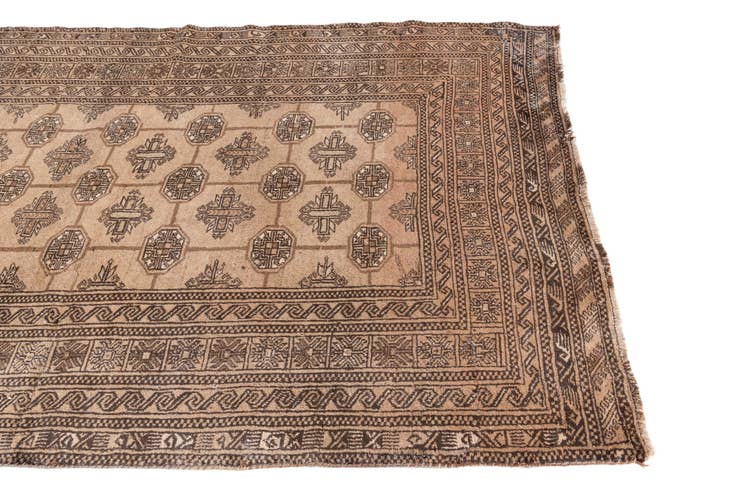 Detail image of 4' 9 x 7' 6 Hand Knotted Ultra Vintage Persian Wool Rug