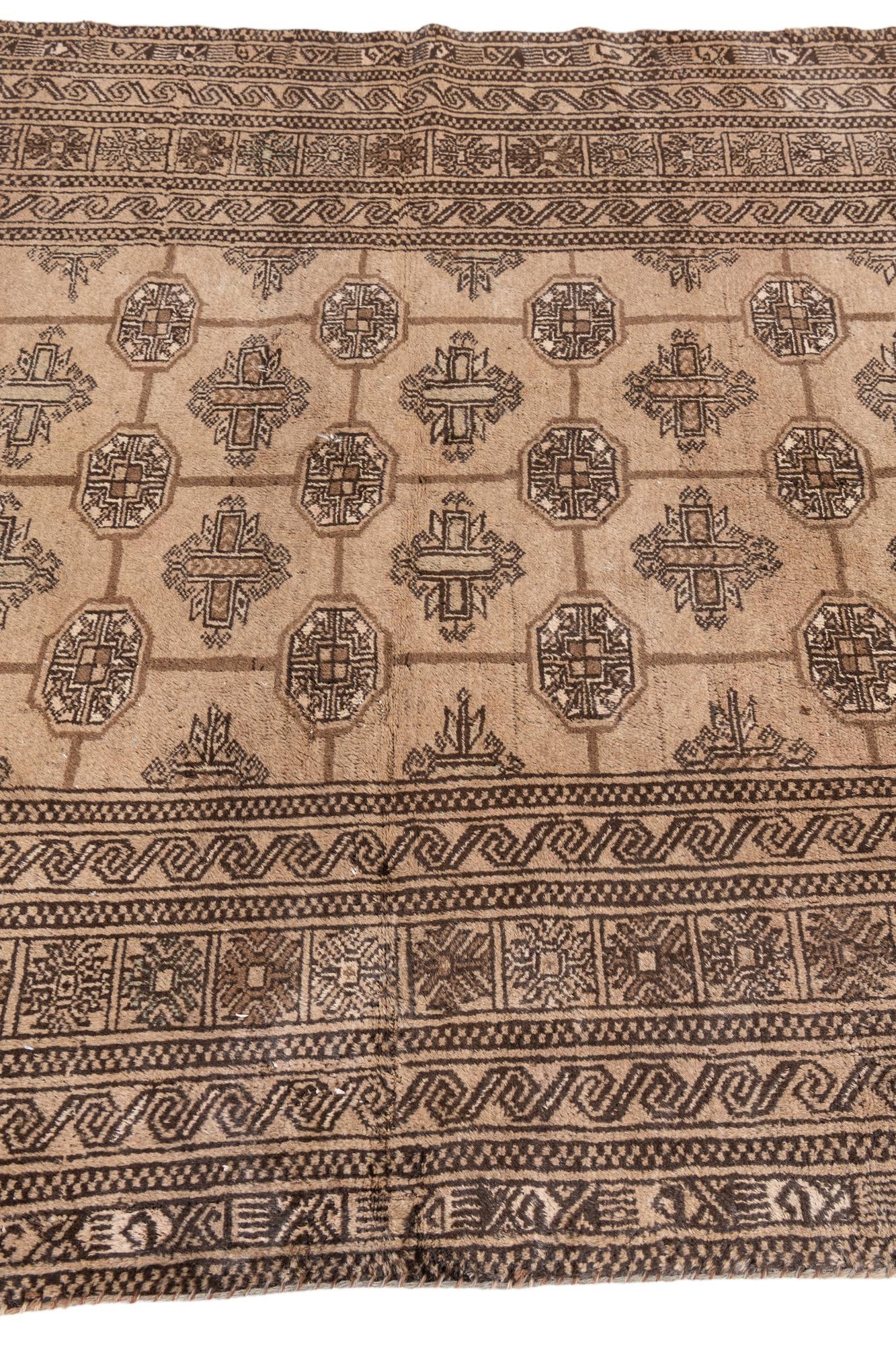 4' 9 x 7' 6 Hand Knotted Ultra Vintage Persian Wool Rug