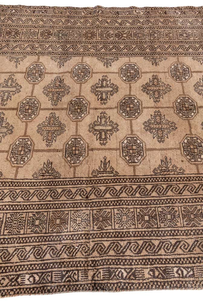 4' 9 x 7' 6 Hand Knotted Ultra Vintage Persian Wool Rug