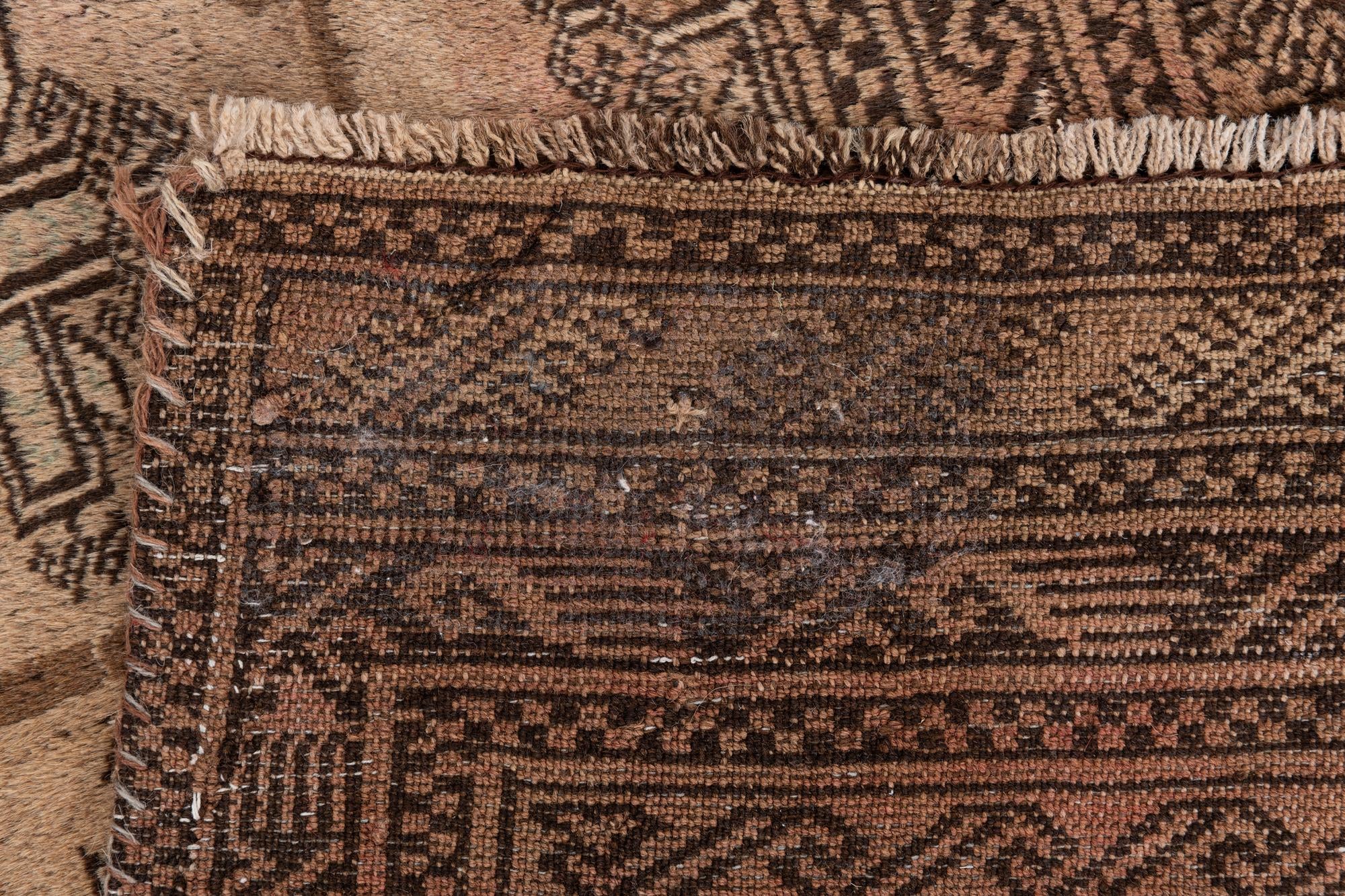 4' 9 x 7' 6 Hand Knotted Ultra Vintage Persian Wool Rug