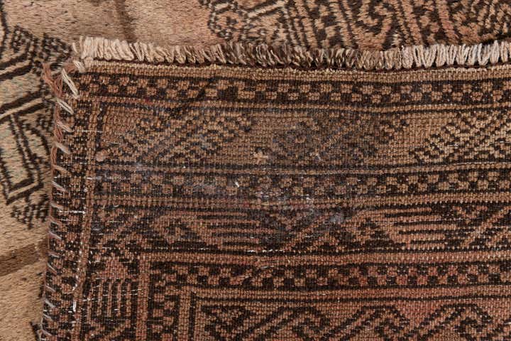 4' 9 x 7' 6 Hand Knotted Ultra Vintage Persian Wool Rug