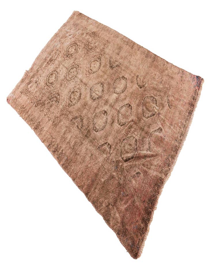 Detail image of 4' x 6'  Hand Knotted Ultra Vintage Persian Wool Rug