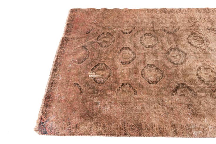 Detail image of 4' x 6' Hand Knotted Ultra Vintage Persian Wool Rug