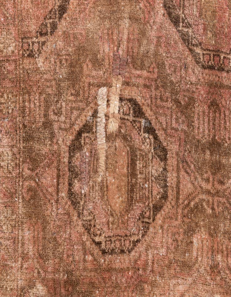 Detail image of 4' x 6'  Hand Knotted Ultra Vintage Persian Wool Rug