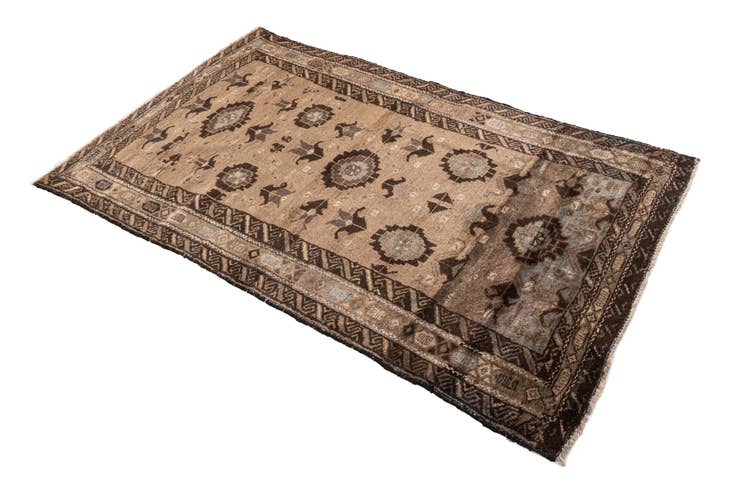 Detail image of 3' 3 x 5' 8 Hand Knotted Ultra Vintage Persian Wool Rug