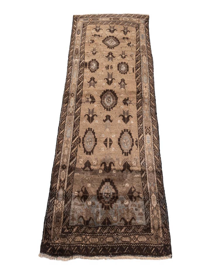 Detail image of 3' 3 x 5' 8  Hand Knotted Ultra Vintage Persian Wool Rug