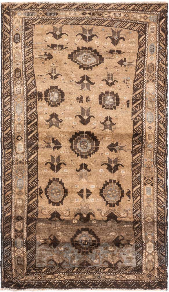 3' 3 x 5' 8 Hand Knotted Ultra Vintage Persian Wool Rug