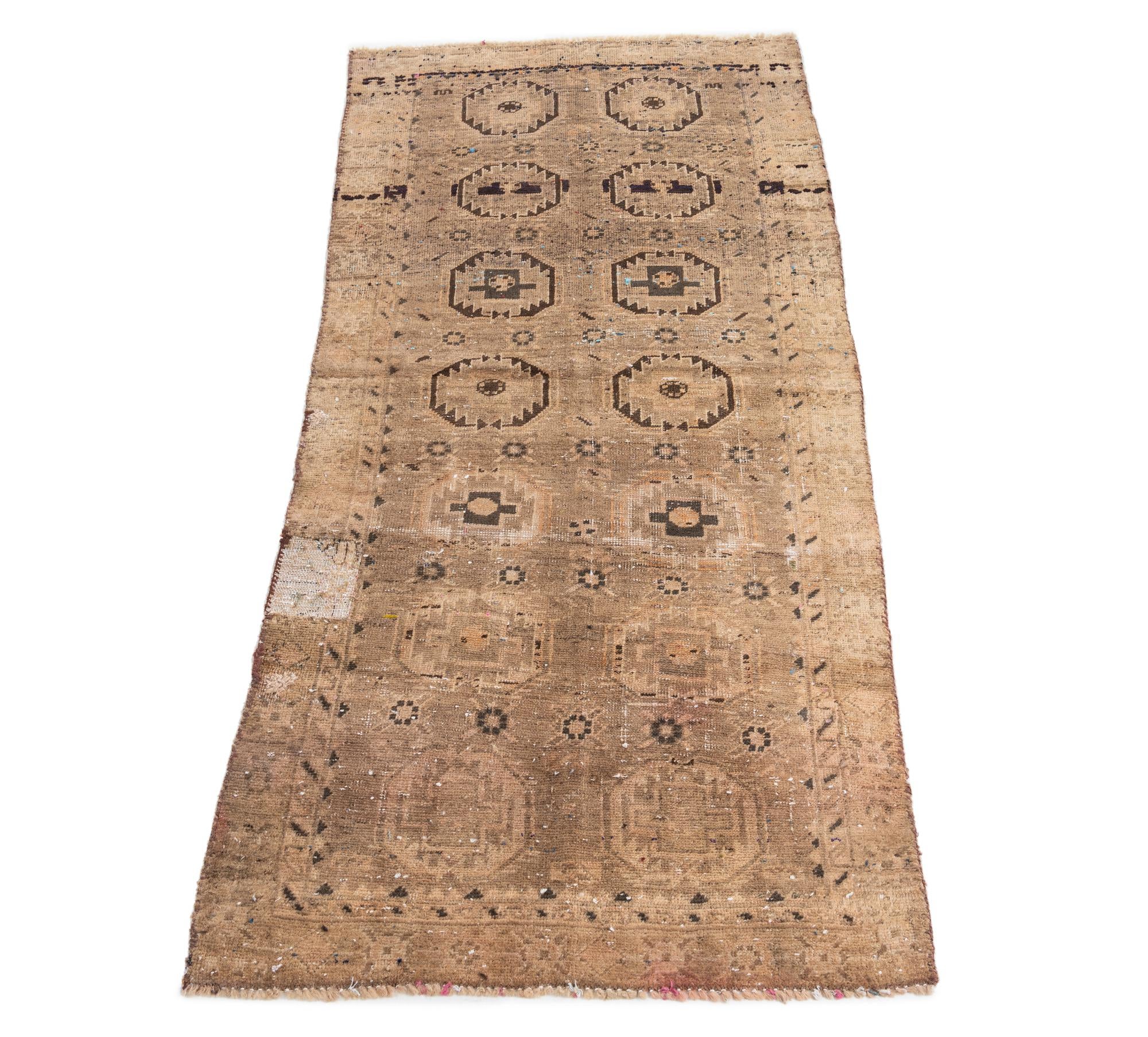 2' 8 x 5' Hand Knotted Ultra Vintage Persian Wool Rug