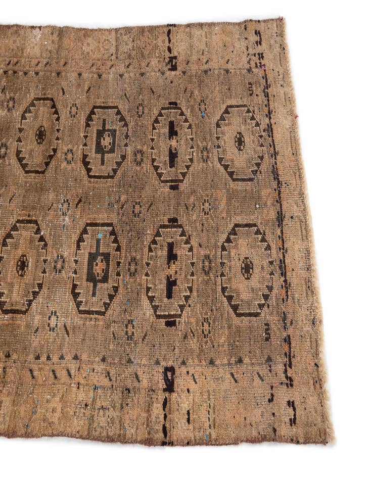 Detail image of 2' 8 x 5'  Hand Knotted Ultra Vintage Persian Wool Rug