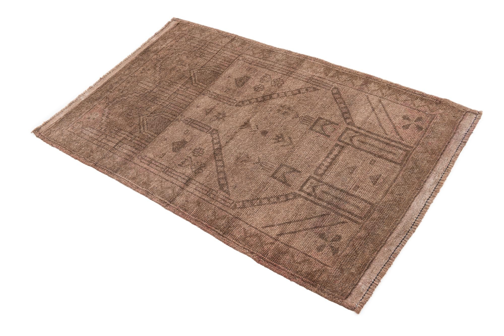 3' x 4' 7 Hand Knotted Ultra Vintage Persian Wool Rug
