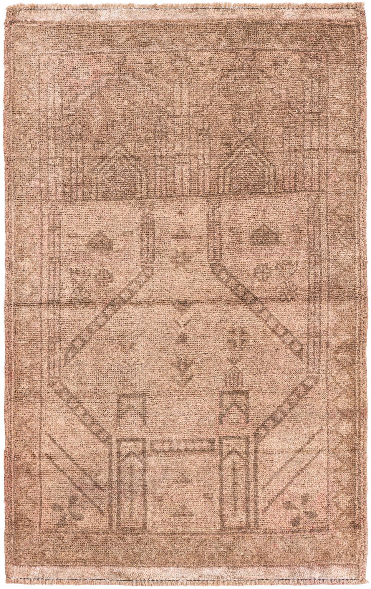 3' x 4' 7 Hand Knotted Ultra Vintage Persian Wool Rug