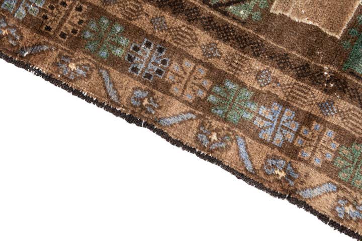 3' 4 x 6' 6 Hand Knotted Ultra Vintage Persian Wool Rug