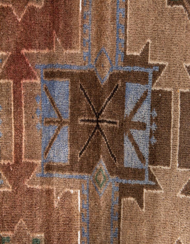 Detail image of 3' 4 x 6' 6  Hand Knotted Ultra Vintage Persian Wool Rug