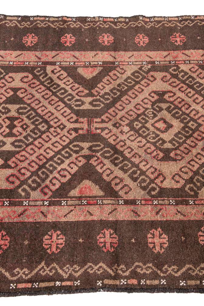 3' 6 x 6' Hand Knotted Ultra Vintage Persian Wool Rug