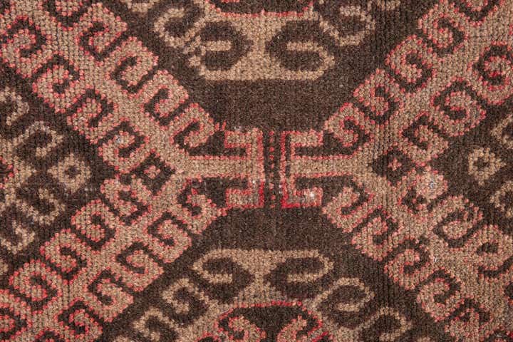 3' 6 x 6' Hand Knotted Ultra Vintage Persian Wool Rug