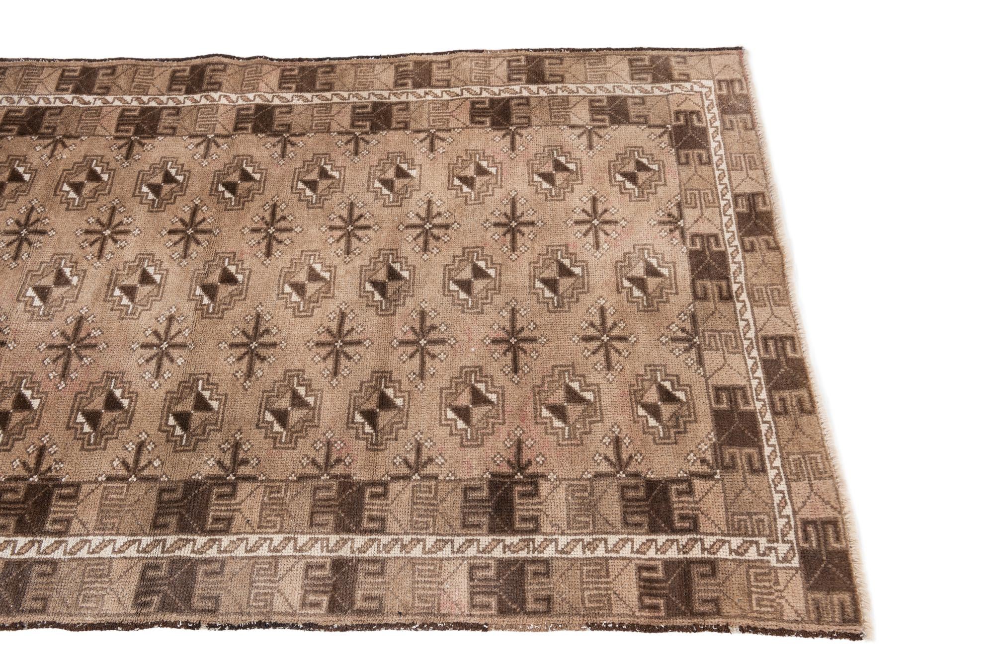 3' 3 x 6' Hand Knotted Ultra Vintage Persian Wool Rug