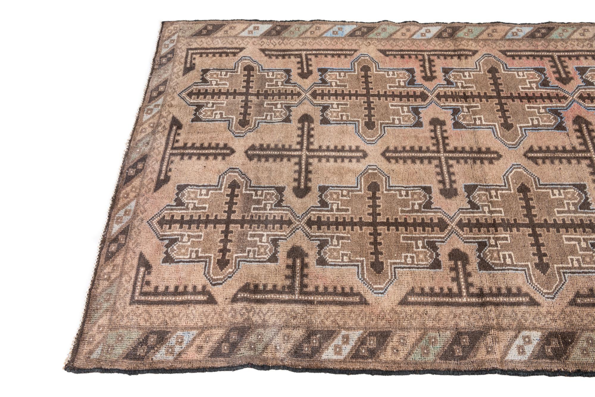 3' 6 x 6' 2 Hand Knotted Ultra Vintage Persian Wool Rug