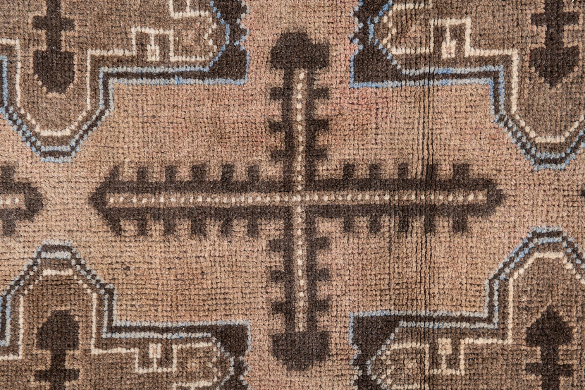 3' 6 x 6' 2 Hand Knotted Ultra Vintage Persian Wool Rug