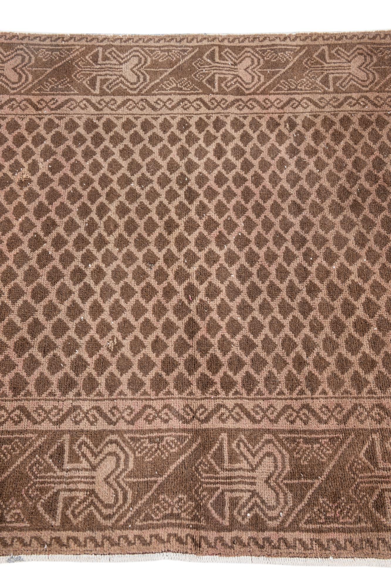 3' 4 x 6' 5 Hand Knotted Ultra Vintage Persian Wool Rug