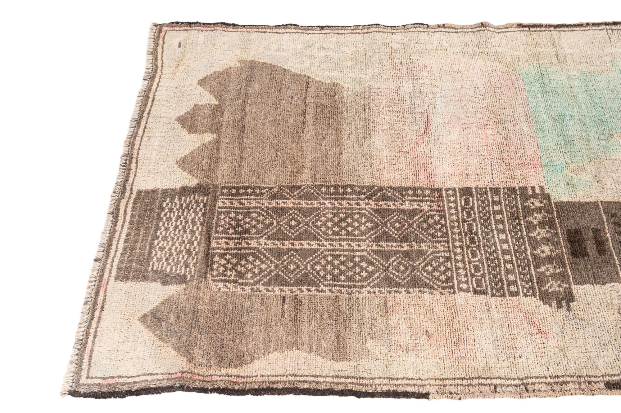 3' x 4' 6 Hand Knotted Ultra Vintage Persian Wool Rug