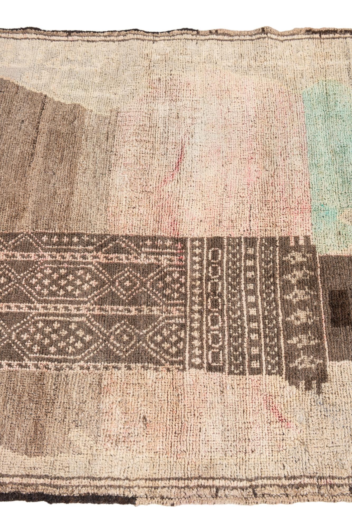 3' x 4' 6 Hand Knotted Ultra Vintage Persian Wool Rug