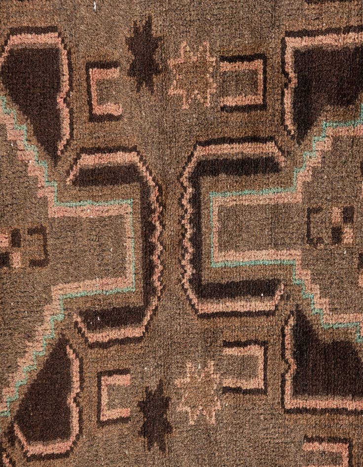 Detail image of 3' 6 x 6'  Hand Knotted Ultra Vintage Persian Wool Rug