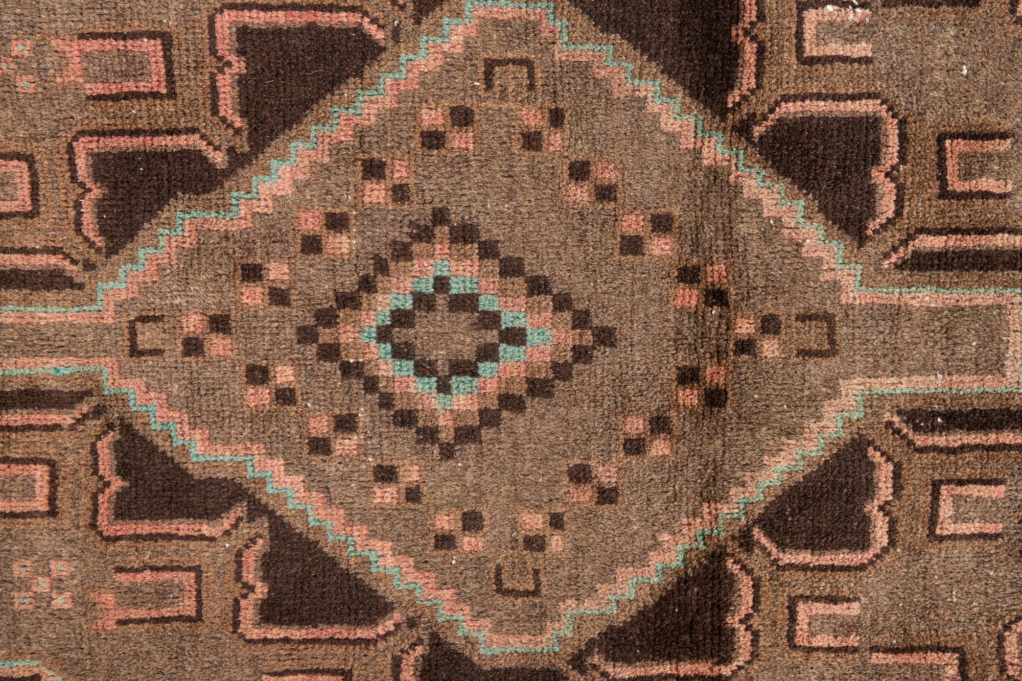 3' 6 x 6' Hand Knotted Ultra Vintage Persian Wool Rug