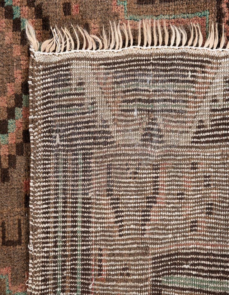 Detail image of 3' 6 x 6'  Hand Knotted Ultra Vintage Persian Wool Rug