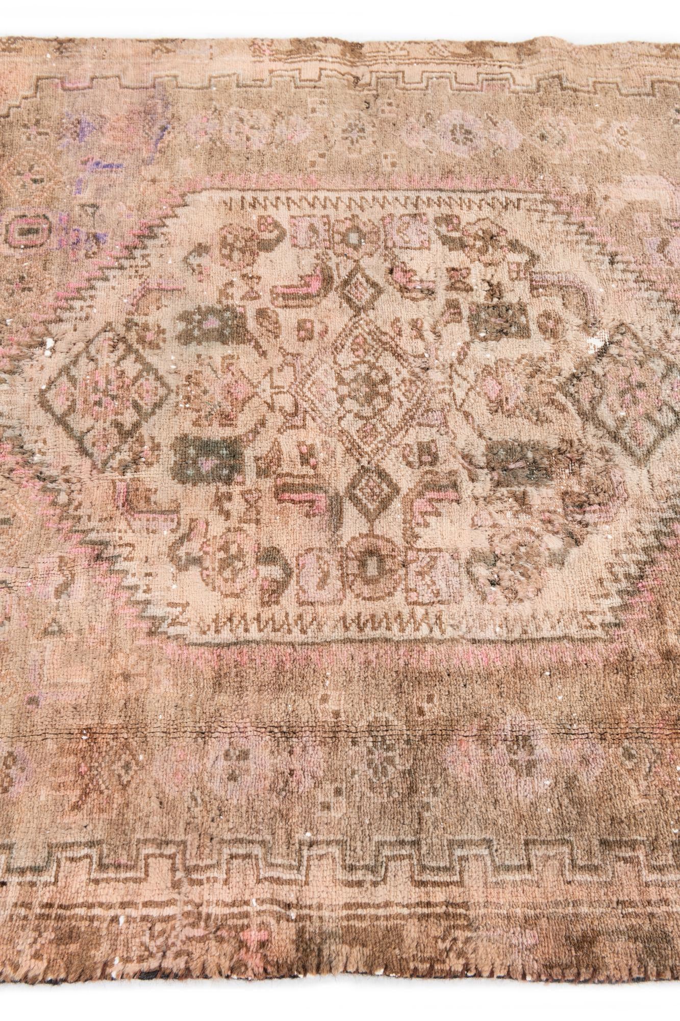 3' 10 x 7' 3 Hand Knotted Ultra Vintage Persian Wool Rug