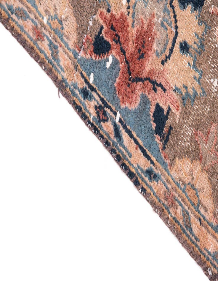 Detail image of 4' x 5' 6  Hand Knotted Ultra Vintage Persian Wool Rug