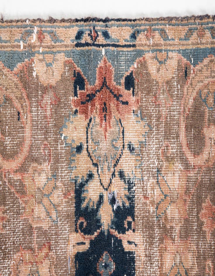 Detail image of 4' x 5' 6  Hand Knotted Ultra Vintage Persian Wool Rug