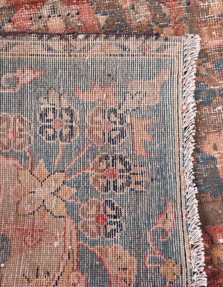 Detail image of 4' x 5' 6  Hand Knotted Ultra Vintage Persian Wool Rug