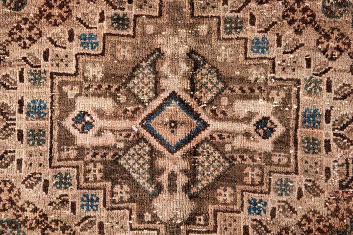 5' 10 x 7' 9 Hand Knotted Ultra Vintage Persian Wool Rug