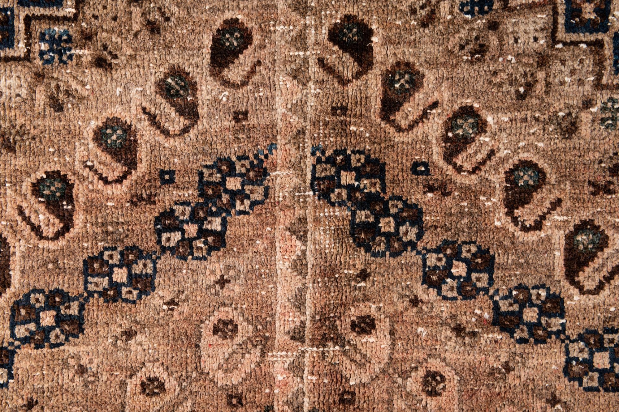 5' 10 x 7' 9 Hand Knotted Ultra Vintage Persian Wool Rug