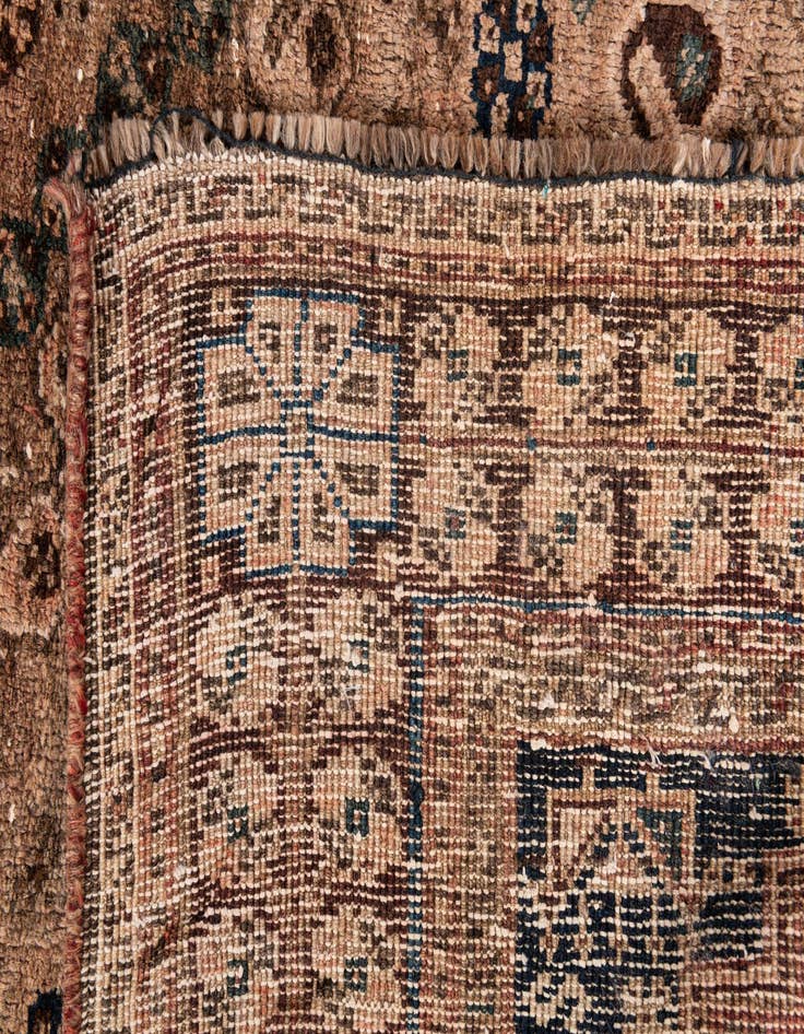 Detail image of 5' 10 x 7' 9  Hand Knotted Ultra Vintage Persian Wool Rug