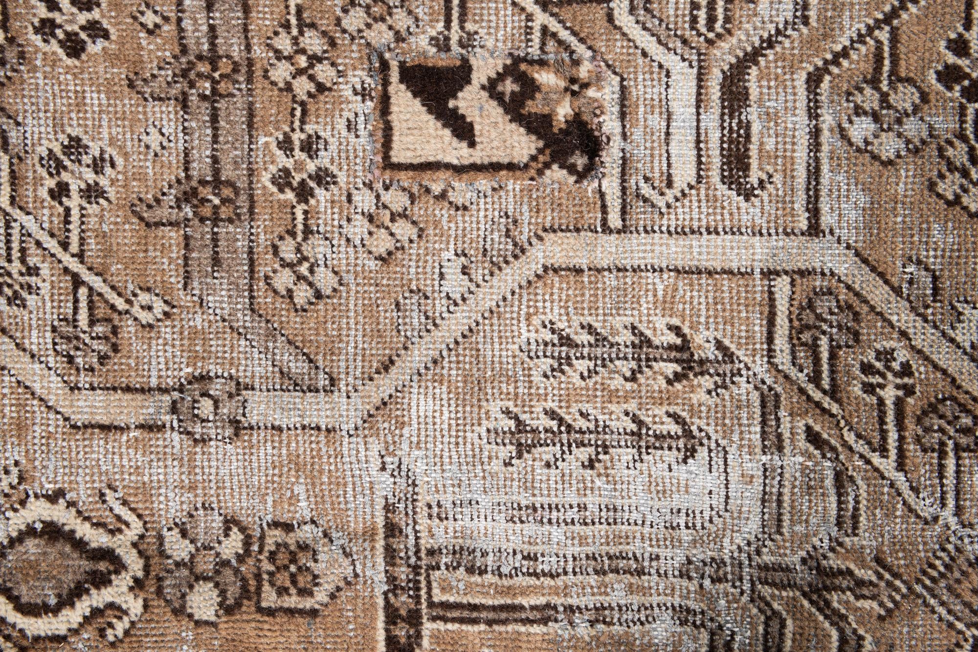 6' 6 x 9' 10 Hand Knotted Ultra Vintage Persian Wool Rug