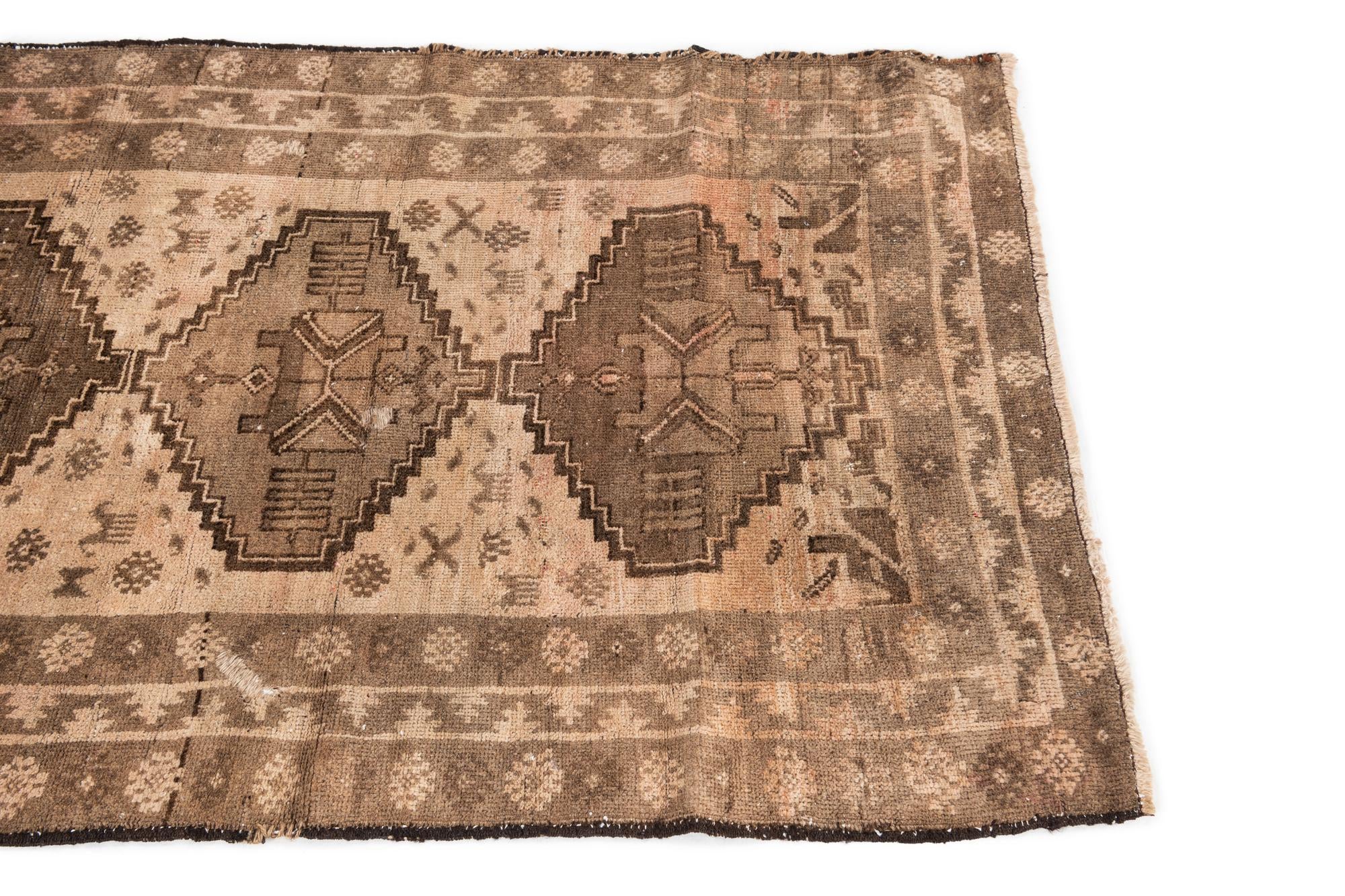 3' 1 x 4' 6 Hand Knotted Ultra Vintage Persian Wool Rug