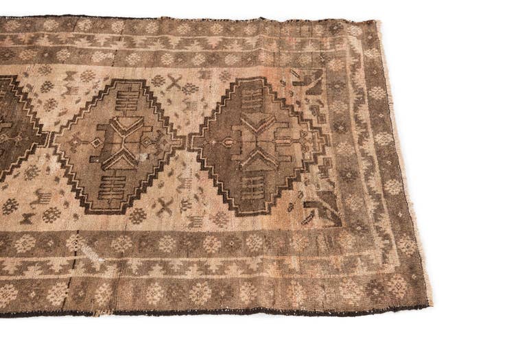 Detail image of 3' 1 x 4' 6 Hand Knotted Ultra Vintage Persian Wool Rug