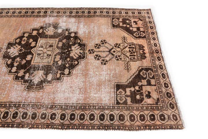 4' 2 x 6' 7 Hand Knotted Ultra Vintage Persian Wool Rug