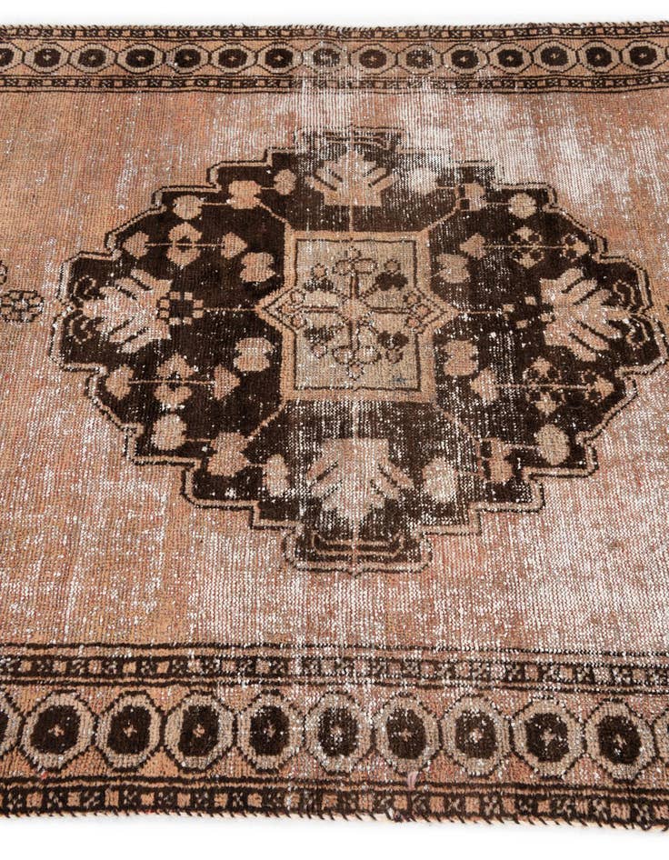 Detail image of 4' 2 x 6' 7  Hand Knotted Ultra Vintage Persian Wool Rug
