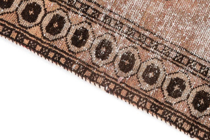 Detail image of 4' 2 x 6' 7 Hand Knotted Ultra Vintage Persian Wool Rug