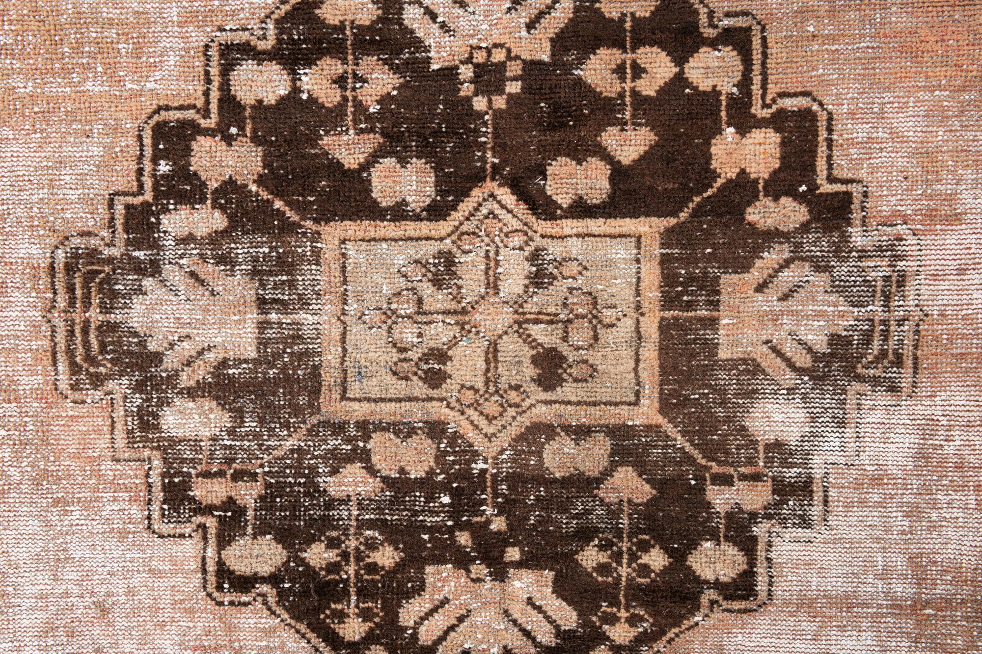 4' 2 x 6' 7 Hand Knotted Ultra Vintage Persian Wool Rug