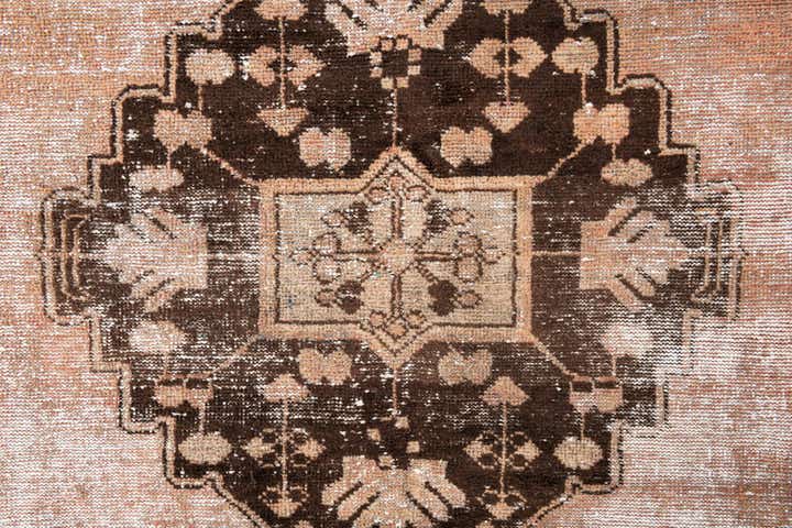 4' 2 x 6' 7 Hand Knotted Ultra Vintage Persian Wool Rug