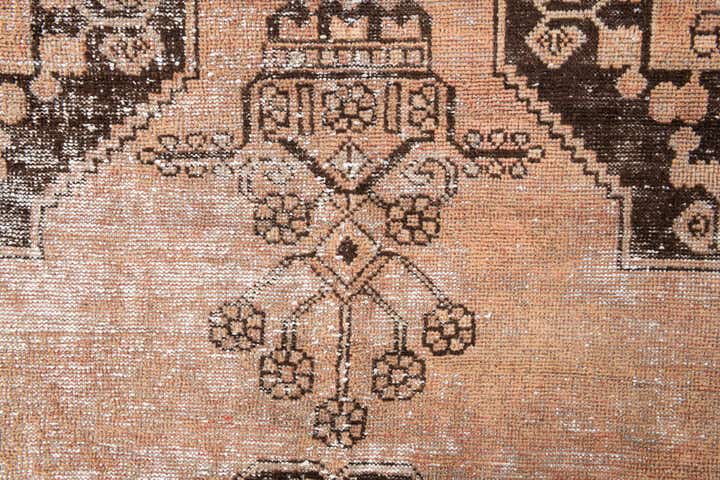 4' 2 x 6' 7 Hand Knotted Ultra Vintage Persian Wool Rug