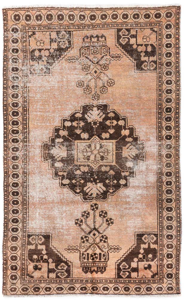 4' 2 x 6' 7 Hand Knotted Ultra Vintage Persian Wool Rug