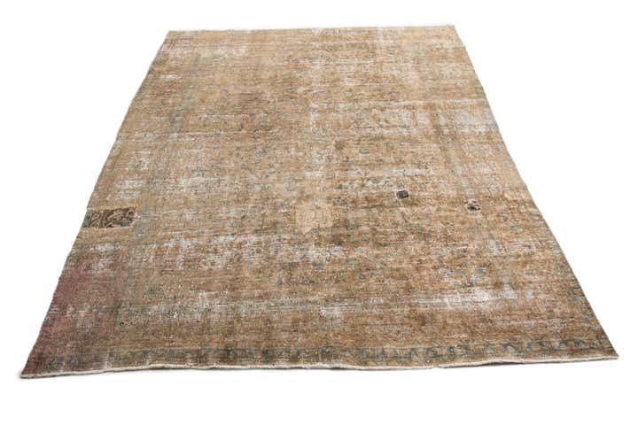 9' 5 x 12' 5 Hand Knotted Ultra Vintage Persian Wool Rug